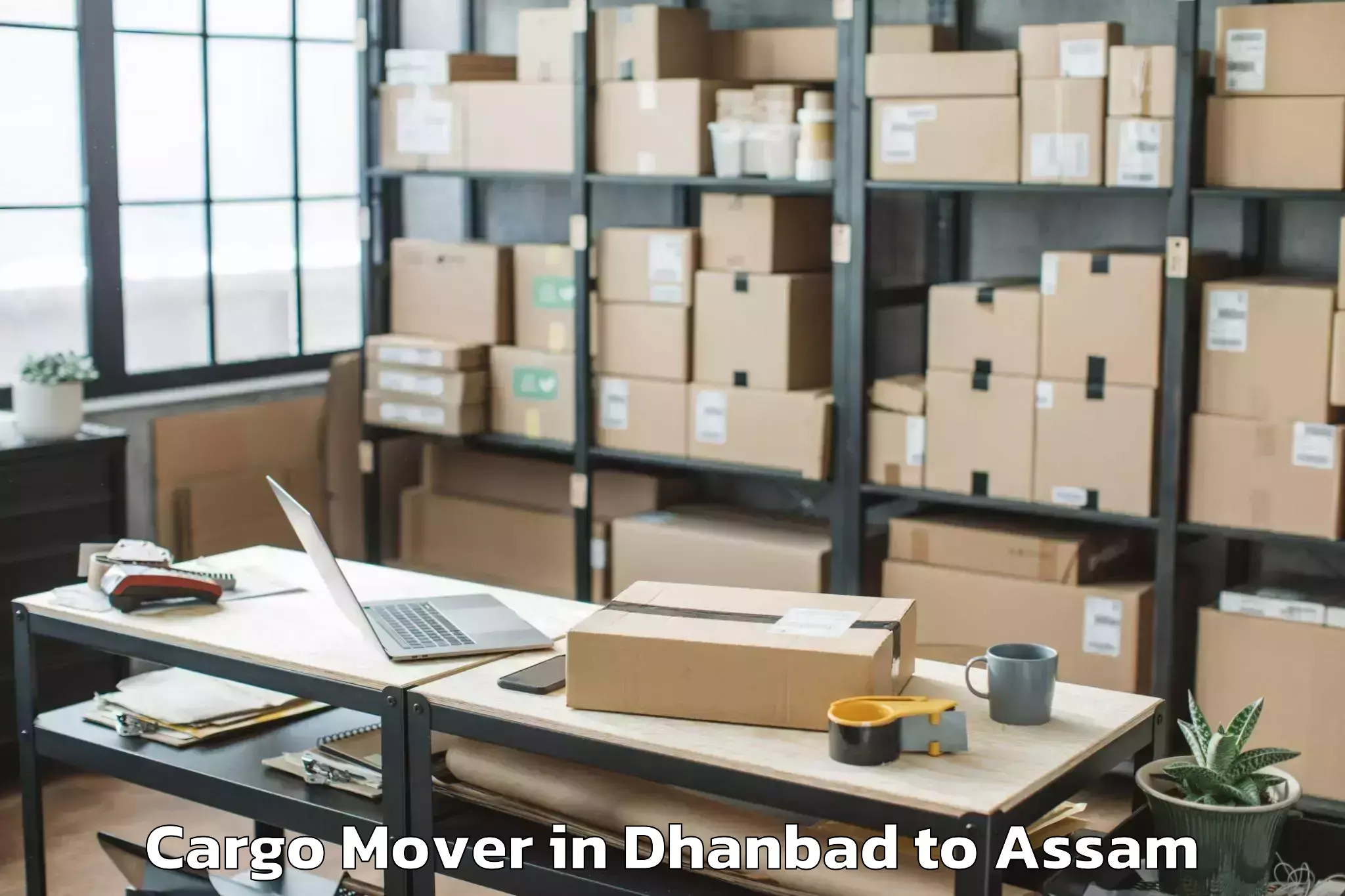 Top Dhanbad to Fekamari Cargo Mover Available